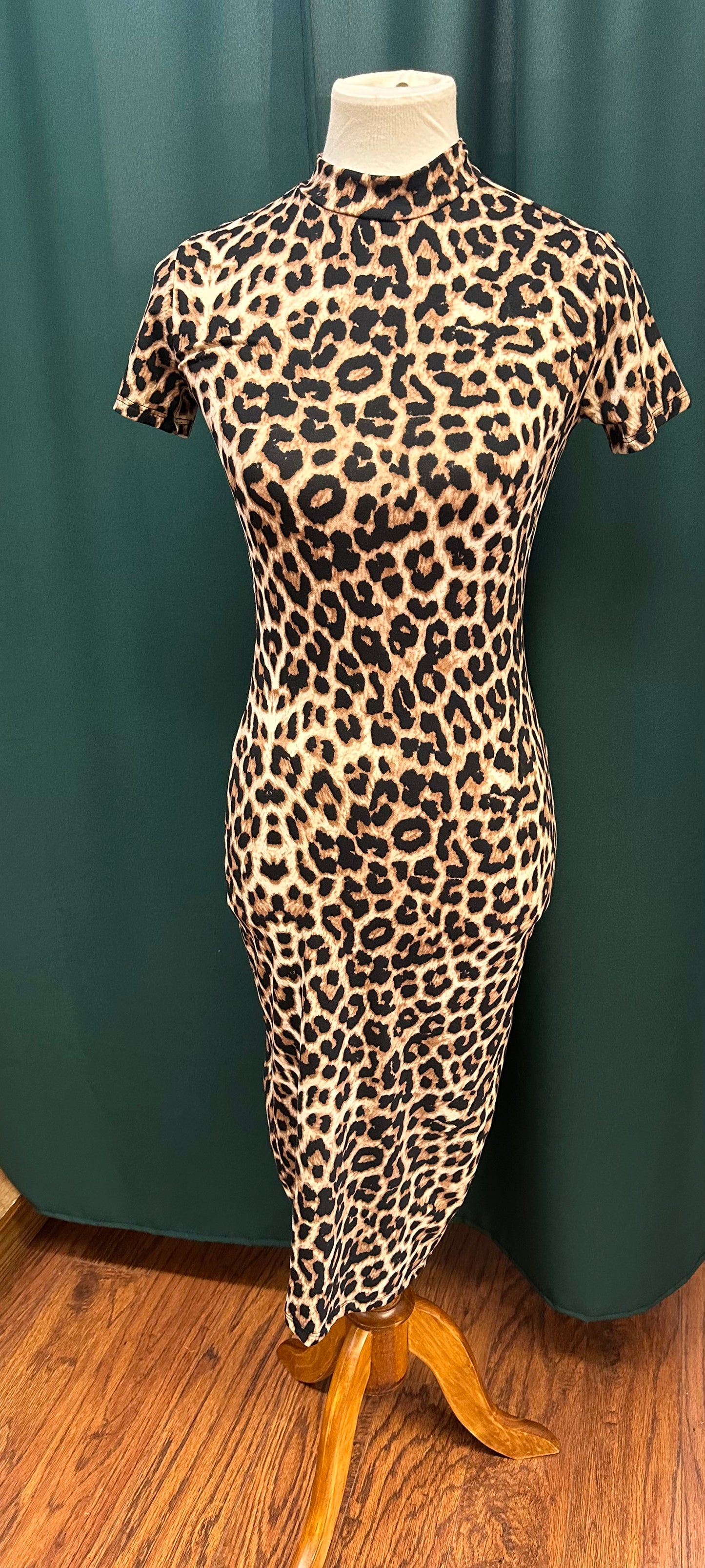 Fitted Leopard Dress