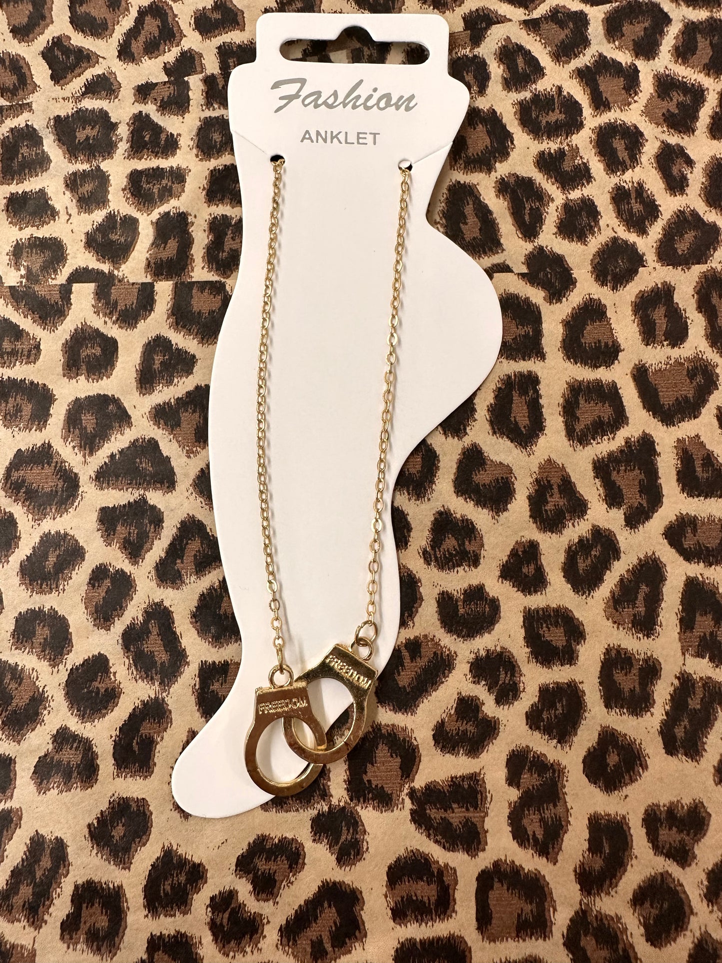 Gold Handcuff Anklet